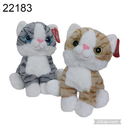 Imagen de PELUCHE GATO PARADO 30CM C/OJOS VIDRIOSOS 4.24